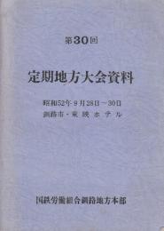 第30回　定期地方大会資料　国鉄労働組合釧路地方本部　昭和52年度　