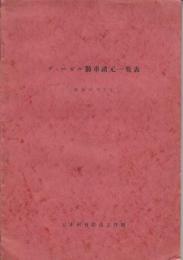 ディーゼル動車諸元一覧表　昭和32年2月