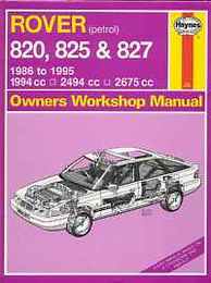 Rover 820, 825 and 827 (Owners Workshop Manual)/ローバー