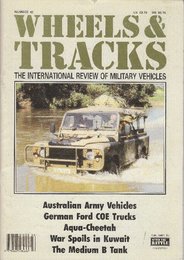 WHEELS & TRACKS: THE INTERNATIONAL REVIEW OF MILITARY VEHICLES: NUMBER 42　( ホイールとトラックの画像：軍用車両の国際レビュー：番号42)