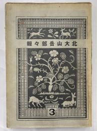 北大山岳部々報　3号