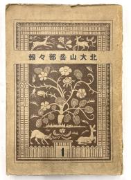 北大山岳部々報　1号