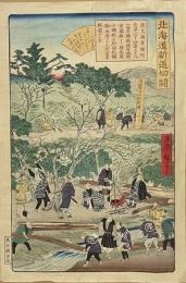 現如上人北海道開拓巡教錦絵　北海道新道切開