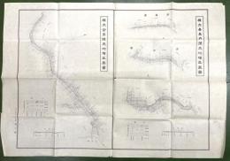 樺太喜美内殖民地増区画図　樺太皆岸殖民地増区画図