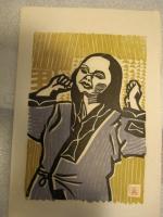 三兵版画　コタンの人々