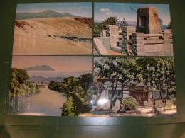 石川啄木　絵葉書　／渋民北上河畔　歌碑　・函館大森浜の啄木像・立待岬啄木の墓・森岡開運橋から観た岩手山・阿寒湖畔の啄木歌碑・ゆかりの地、函館砂山・徳宝時、渋民