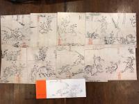 栂尾山 高山寺　絵葉書　絵はがき　鳥獣人物戯画　　8枚