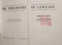 The Philosophy of Language　Studies in Language