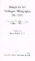Materialen zur Heidegger-Bibliographie 1917-72