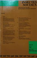 Insectes Sociaux　Vol.38  1991