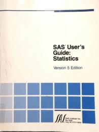 SAS  User's Guide　Statistics  Version 5 ed