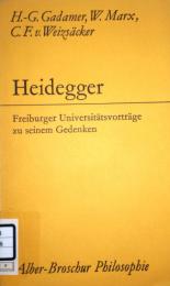 Heidegger　Freiburger Universitätsvorträge zu seinem Gedenken　Alber-Broschur Philosophie