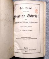 Die Bibel Oder Die Ganze Heilige Schrift Des Alten Und Neuen Testaments