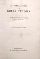 A Companion to Greek Studies　Fourth Edition, Revised
