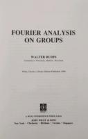 Fourier Analysis on Groups　Wiley Classics Library