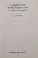 A COMMENTARY ON THE ARISTOTELIAN ATHENAION POLITEIA