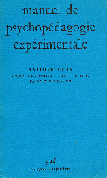 Manuel de Psychopédagogie expérimentale