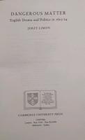 Dangerous Matter　English Drama and Politics 1623-1624