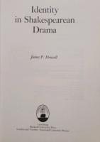 Identity in Shakespearean Drama