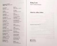 King Lear　New Critical Essays　Shakespeare Criticism vol 33