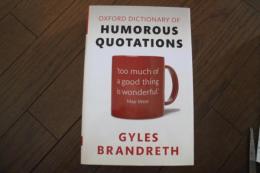 Oxford Dictionary of Humorous Quotations ハードカバー【洋書】