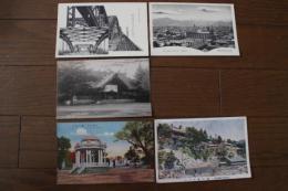 絵葉書　札幌絵葉書　札幌市街（中央部より西部を見る）・豊平橋・札幌神社・中島公園奏楽堂・鹿の湯クラブ　5枚≪うち2枚カラー≫