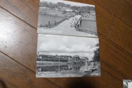 絵葉書　函館（古戦場五稜郭・歓楽境湯川温泉）　２枚