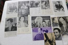 東千代之介　写真絵葉書９枚・プロマイド５枚