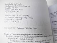 Global Change in the Mountains