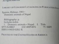 Domestic Animals of Nepal