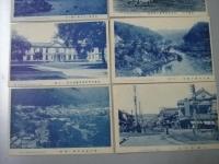 北海道名勝絵はがき　函館五稜郭/アイヌ部落/大沼公園/真駒内種畜場/北大農学部/神居古譚/小樽色内/登別温泉