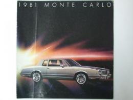 車パンフレット GM　1981 MONTE CARLO