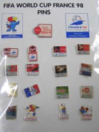 Coca Cola Fifa World Cup France 98 Pins 16+1