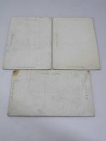 絵葉書 第五回文部省美術展覧会出品　寺沢紫明「秋単衣」他2作品