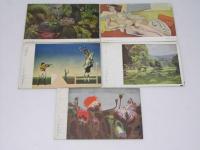 絵葉書  第十八回二科美術展覧会出品　東郷青児.3枚/正宗得四郎2枚.他
