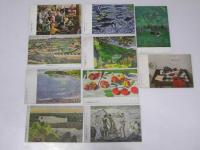 絵葉書  第二十回二科美術展覧会出品　安井曾太郎．3枚/黒田重太郎2枚/熊谷守一/田辺三重松.他筆