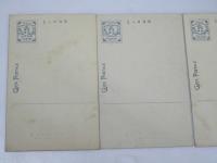 絵葉書　肖像絵葉書  陸軍大将.大迫尚道/海軍大尉.加藤友三郎/海軍大尉.出羽重遠