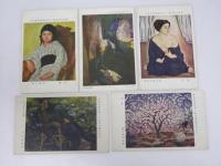絵葉書　第二回帝国美術院展覧会出日