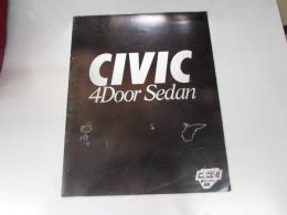 車パンフレット　HONDA  CIVIC 4Door Sedan　CVCC-II