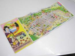 京都遊覧案内図　京都名所遊覧乗合自動車株式会社