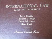 International law: Cases and materials (American casebook series)