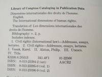 The International Dimensions of Human Rights　Vol.1-2