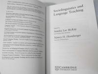 Sociolinguistics and Language Teaching (Cambridge Applied Linguistics)
