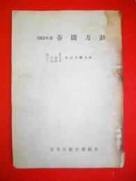 1963年度　春闘方針