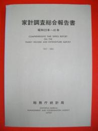 家計調査綜合報告書　(昭和22年～61年)