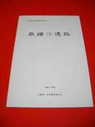 平畑(3)遺跡　(三沢市埋蔵文化財調査報告書第14集)