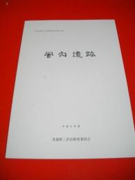 風穴遺跡　(三沢市埋蔵文化財調査報告書第15集)
