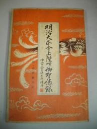 明治大正今上陛下御聖徳録　附・功臣勲功記