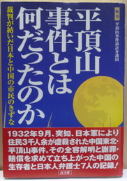 平頂山事件とは何だったのか　裁判が紡いだ日本と中国の市民のきずな