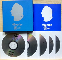 Johann Wolfgang von Goethe Faust-Der Tragodie erster Teil 　Faust-Der Tragodie Zweiter Teil　CD5枚